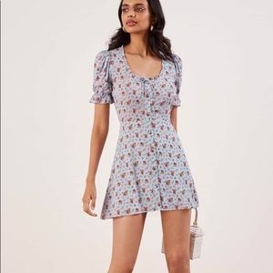 Reformation Page Dress in Petunia